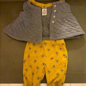 Carters baby vest and leggings